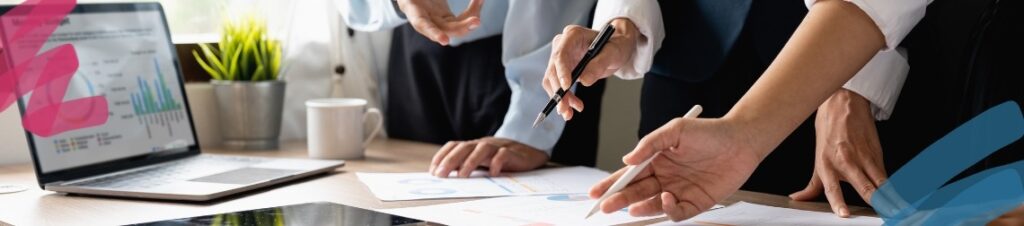 People coming up with a marketing strategy