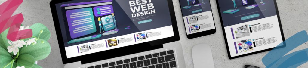 A cohesive website on different devices.