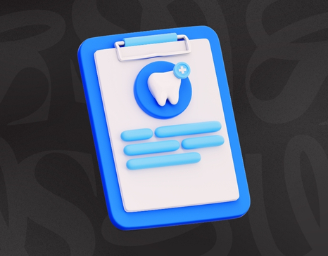 Graphic of a dental clipboard