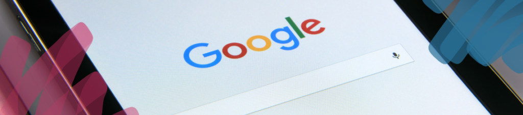 Google homepage on a phone screen